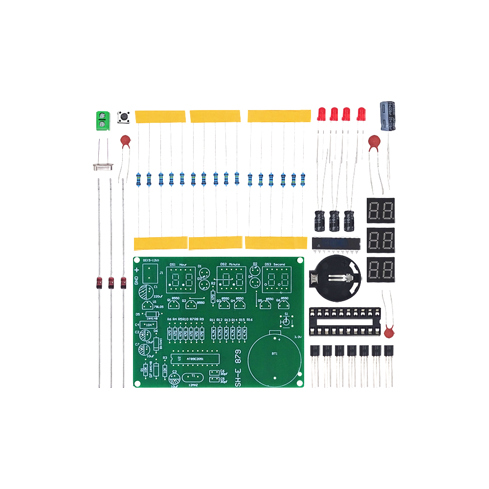 Diy Electronics Youtube - DIY Kits AT89C2051 Electronic Clock Digital