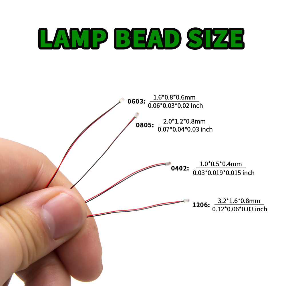 Diy Elektronic - 10pcs/Set Micro LED Lamp Chips 3V