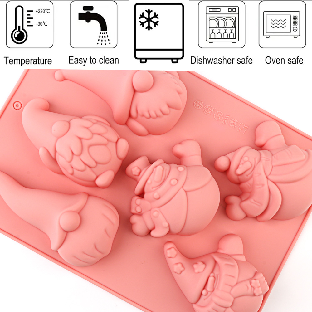 6-Cavity Christmas Gnome Cake  - Diy Electronics Components recension och pris