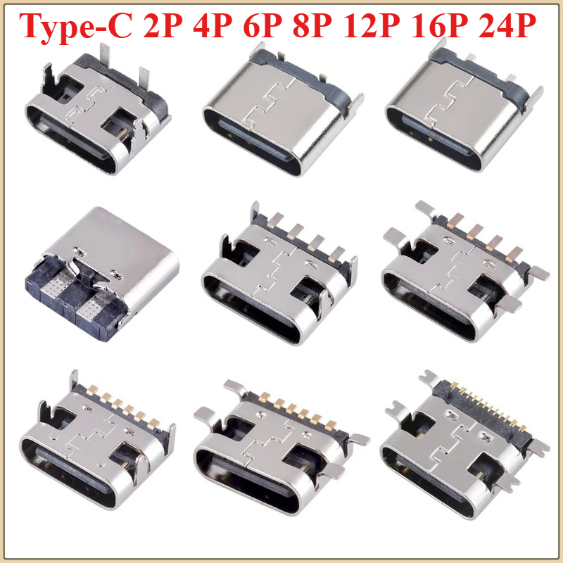 10Pcs USB Connector Type C Fem - Smd Solder Paste recension och pris