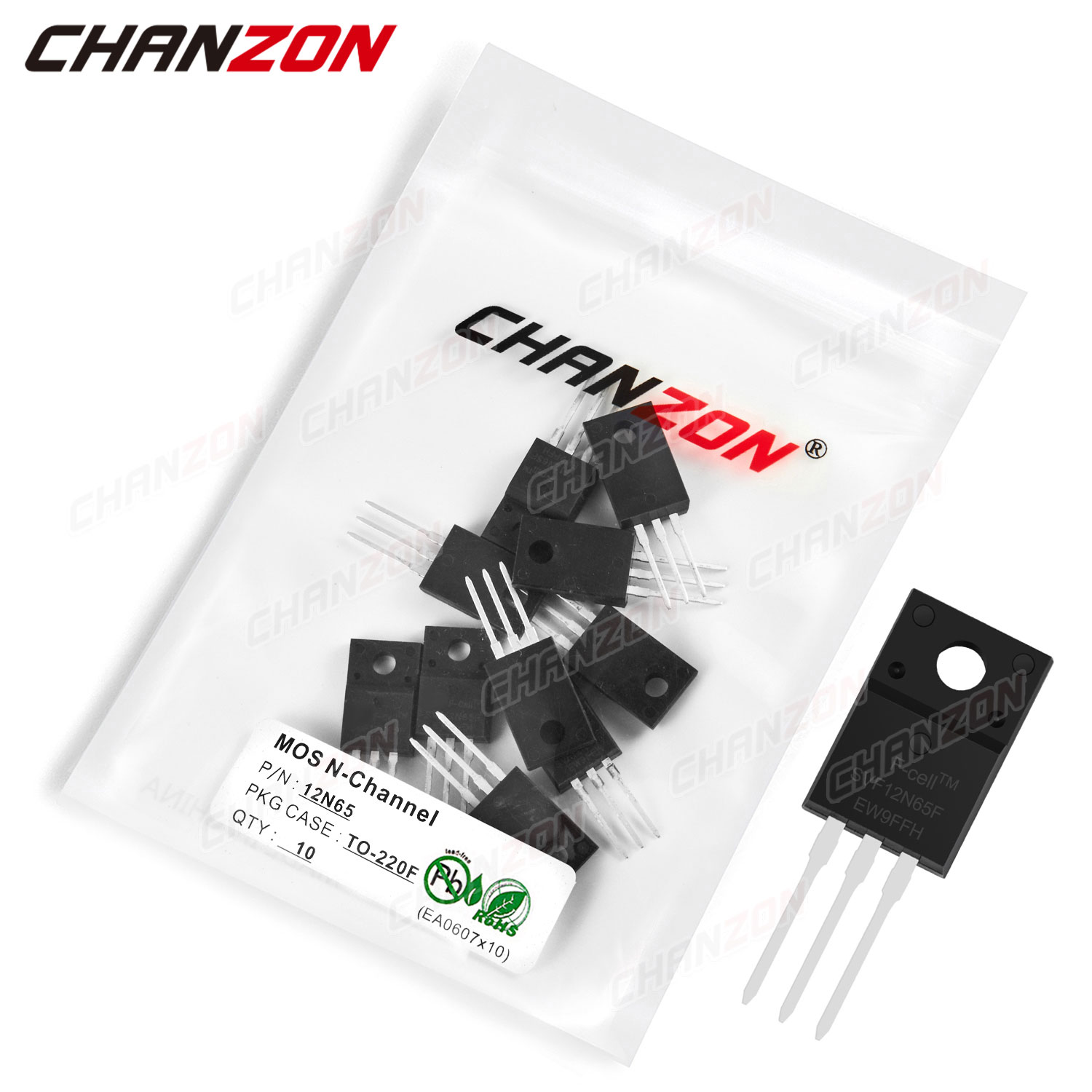 10pcs 12N65 TO-220F N-Channel  - Diy Electronics Youtube Channel recension och pris