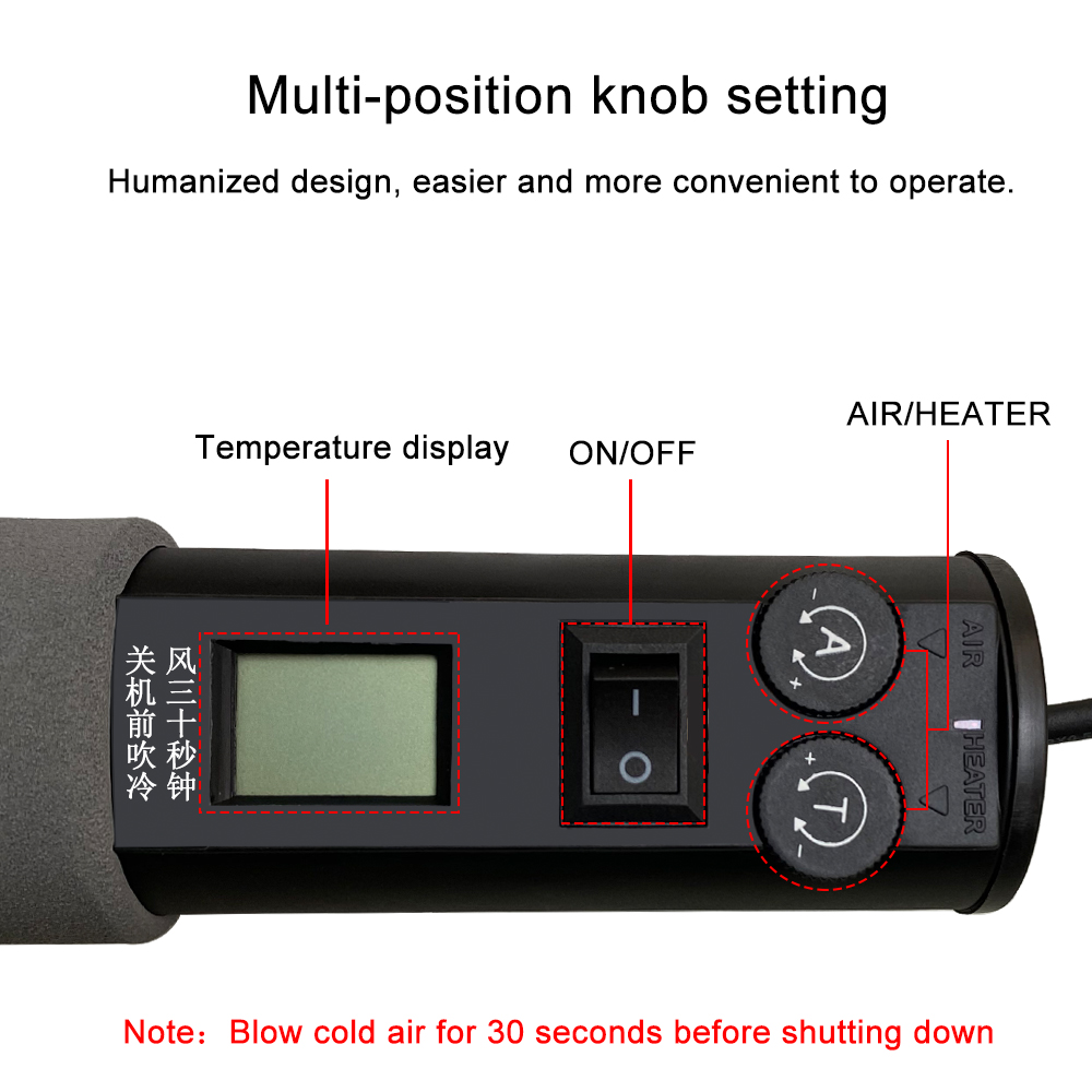 Adjustable Digital Hot Air Gun - Smd Solder Paste recension och pris
