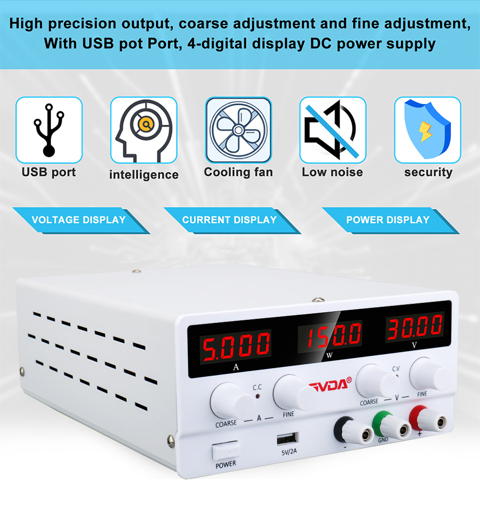 GVDA 60V 5A Switching Current  - Dc Power Supply Variable recension och pris
