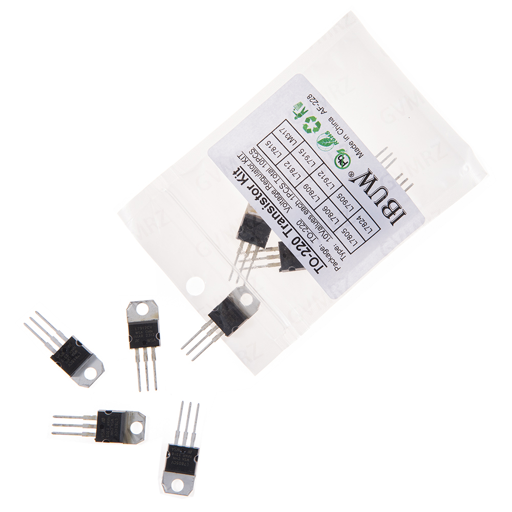 10PCS 10Values L7805 TO-220 Tr - Lm317 Voltage Regulator recension och pris