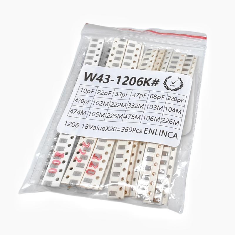360PCS SMD Capacitor Kit 0603  - Capacitor Kit Assortment recension och pris