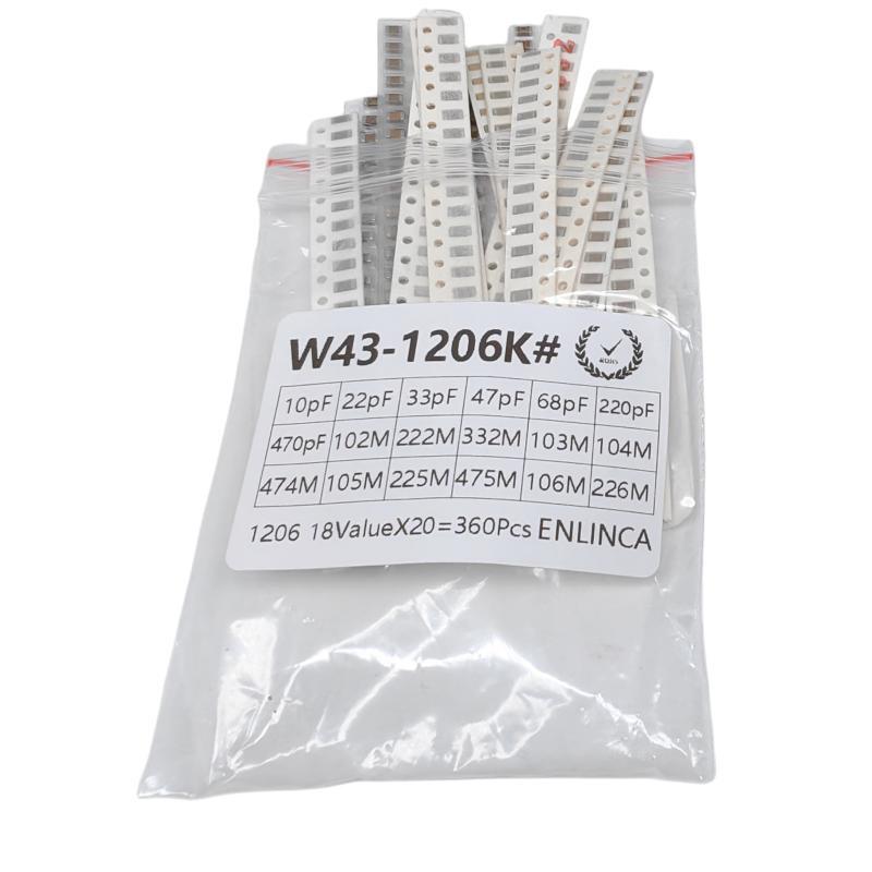 360PCS SMD Capacitor Kit 0603  - Capacitor Kit Assortment recension och pris