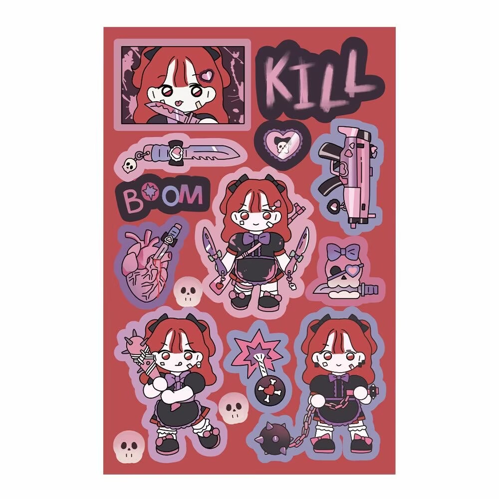 1/5Pcs Cartoon Girl 2 Korean F - Diy Q recension och pris