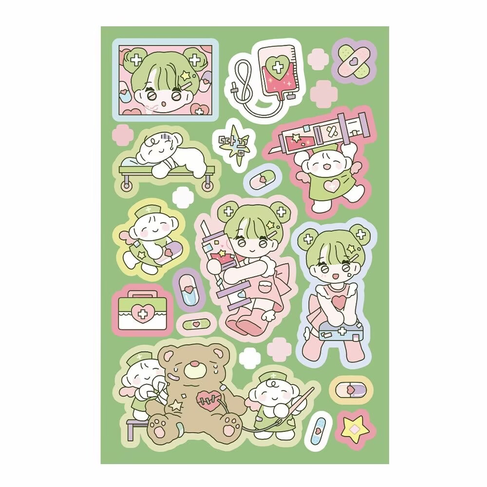 1/5Pcs Cartoon Girl 2 Korean F - Diy Q recension och pris