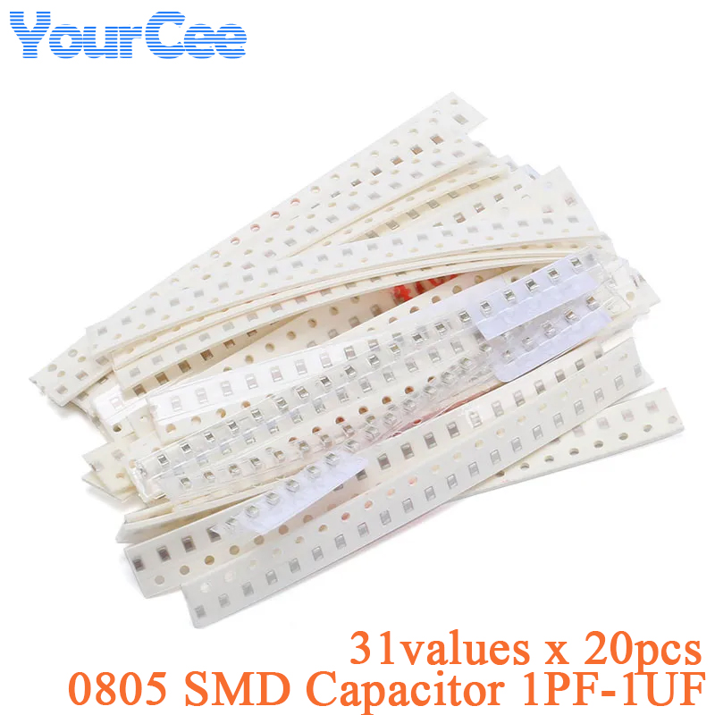 500pcs-1200pcs 0805 0603 0402  - Capacitor Kit Assortment recension och pris