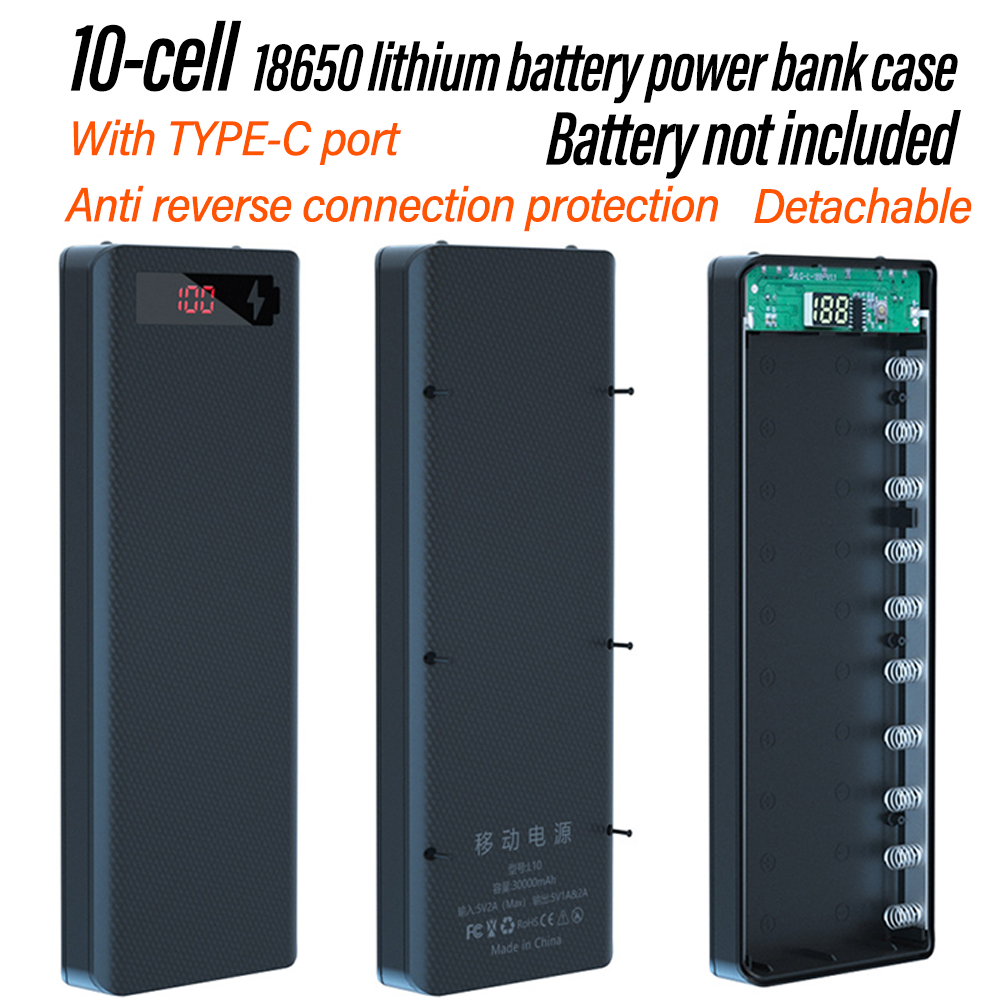 10 Cell 18650 Detachable Solde - Diy Elektronic recension och pris
