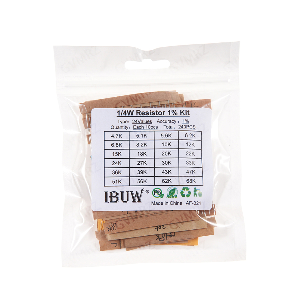 1/4W 1/2W 1W 2W 3W 1.5R 47R 12 - Resistor Kit 1 4W recension och pris
