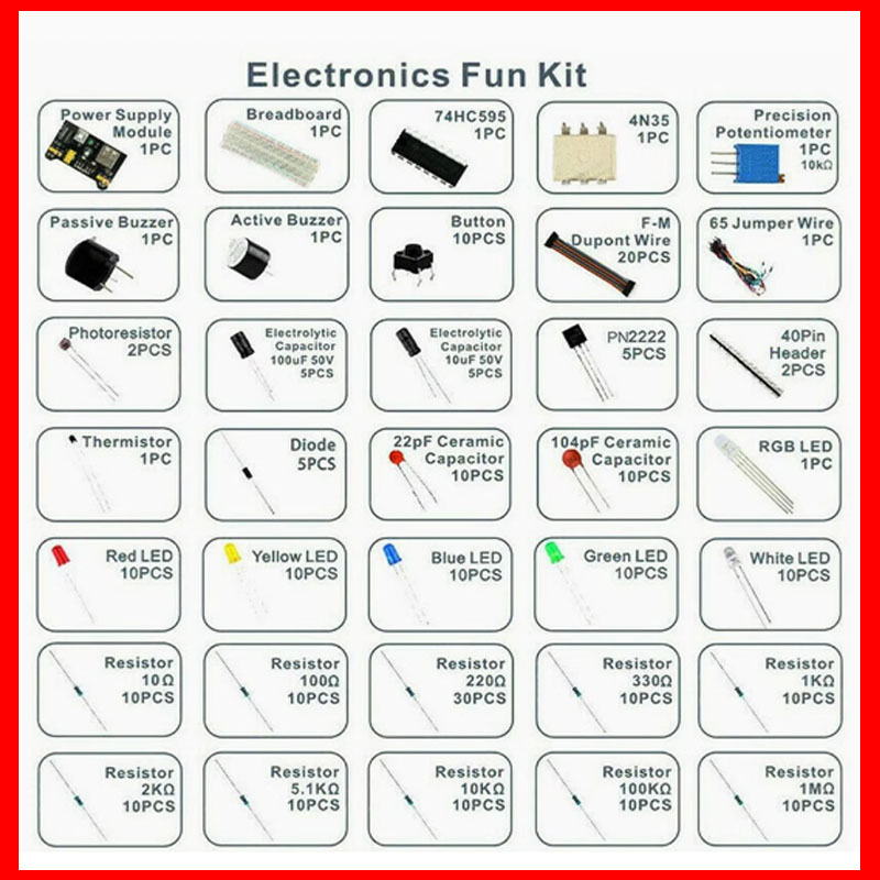 Breadboard 830 Point DIY Elect - Capacitor Kit Assortment recension och pris
