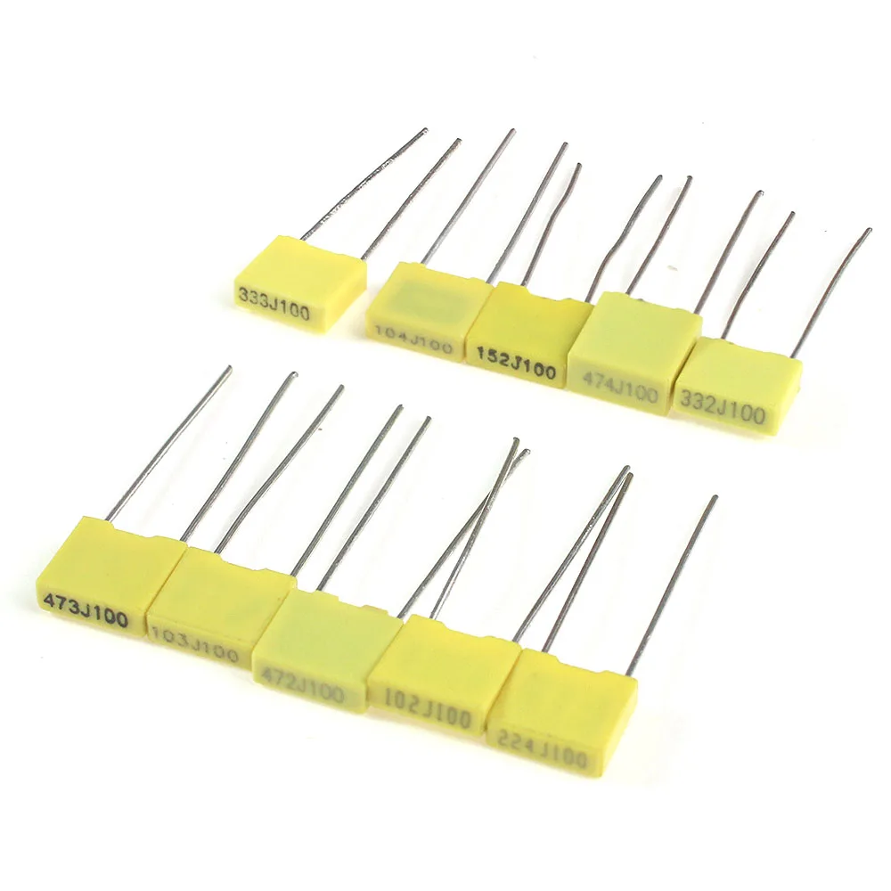 50PCS 102J~474J Polypropylene  - Capacitor Kit Assortment recension och pris