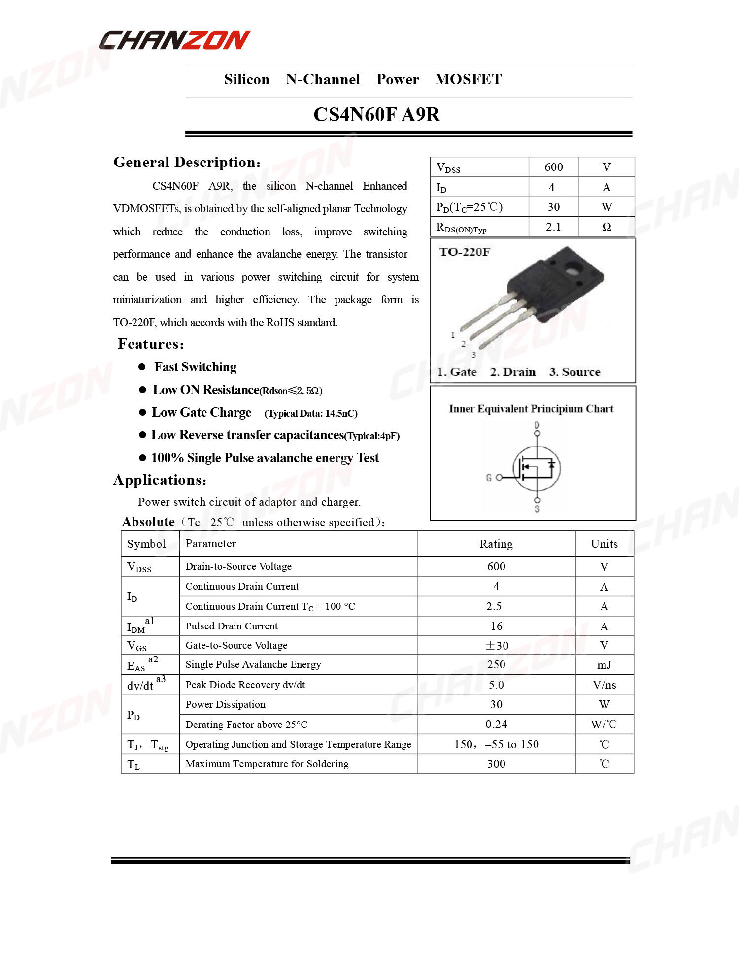 10pcs 4N60 TO-220F N-Channel M - Diy Electronics Youtube Channel recension och pris