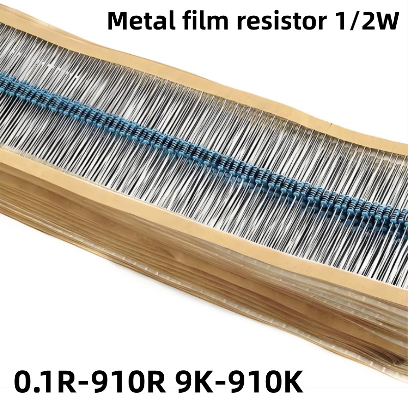 100PCS 1/2W 0.5W Metal film re - Resistor Kit 1 4W recension och pris