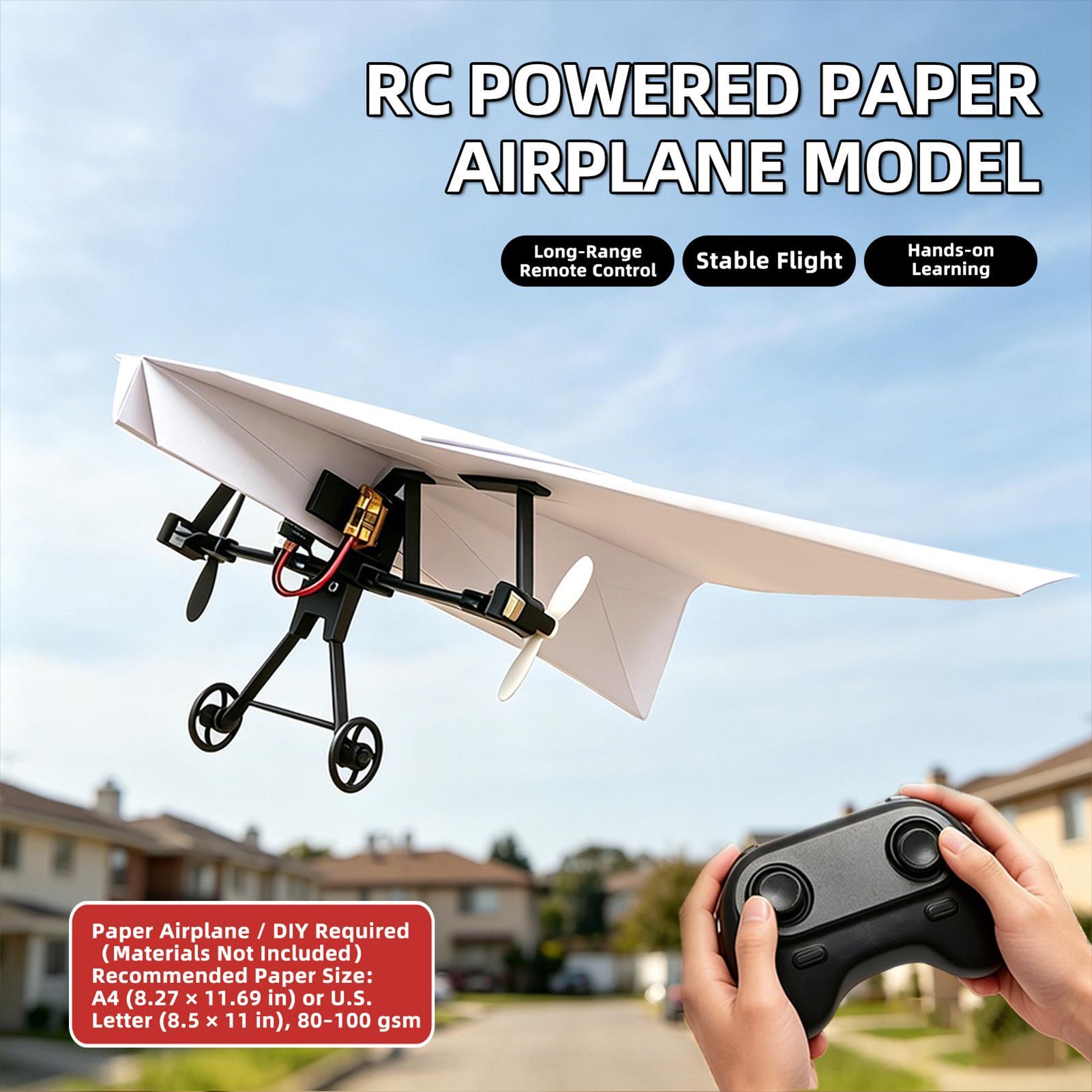 Remote Control Paper Airplane  - Diy Electronics Power Supply recension och pris