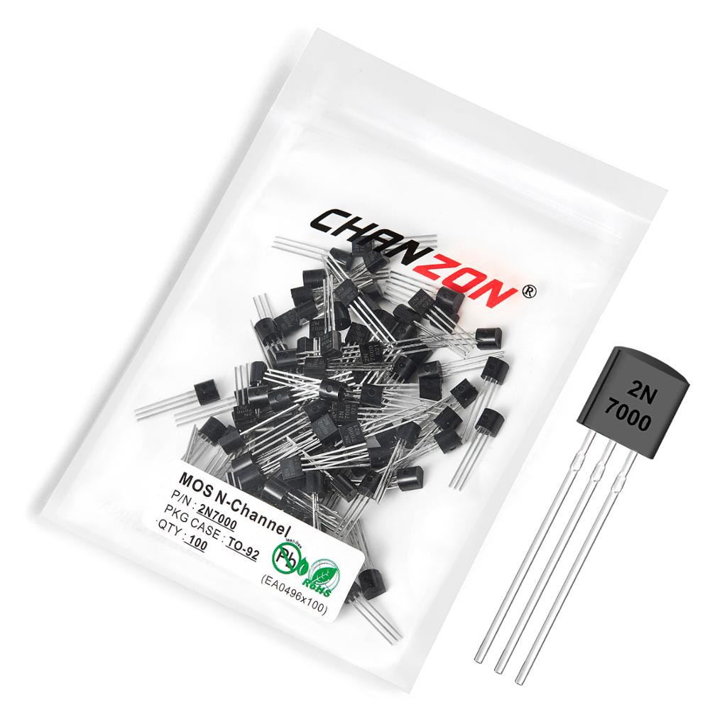 100pcs 2N7000 TO-92 N-Channel  - Diy Electronics Youtube Channel recension och pris