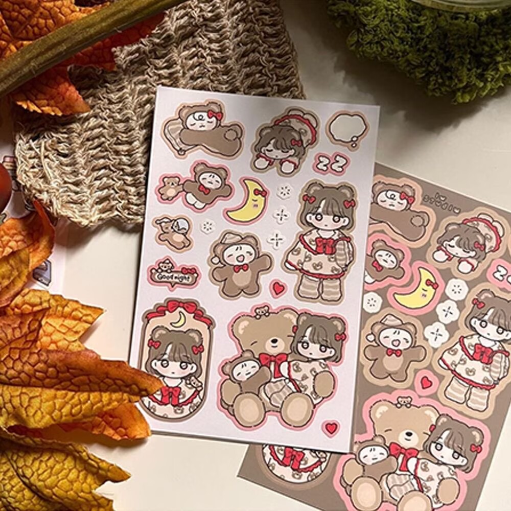 1/5Pcs Cartoon Girl 1 Korean F - Diy Q recension och pris