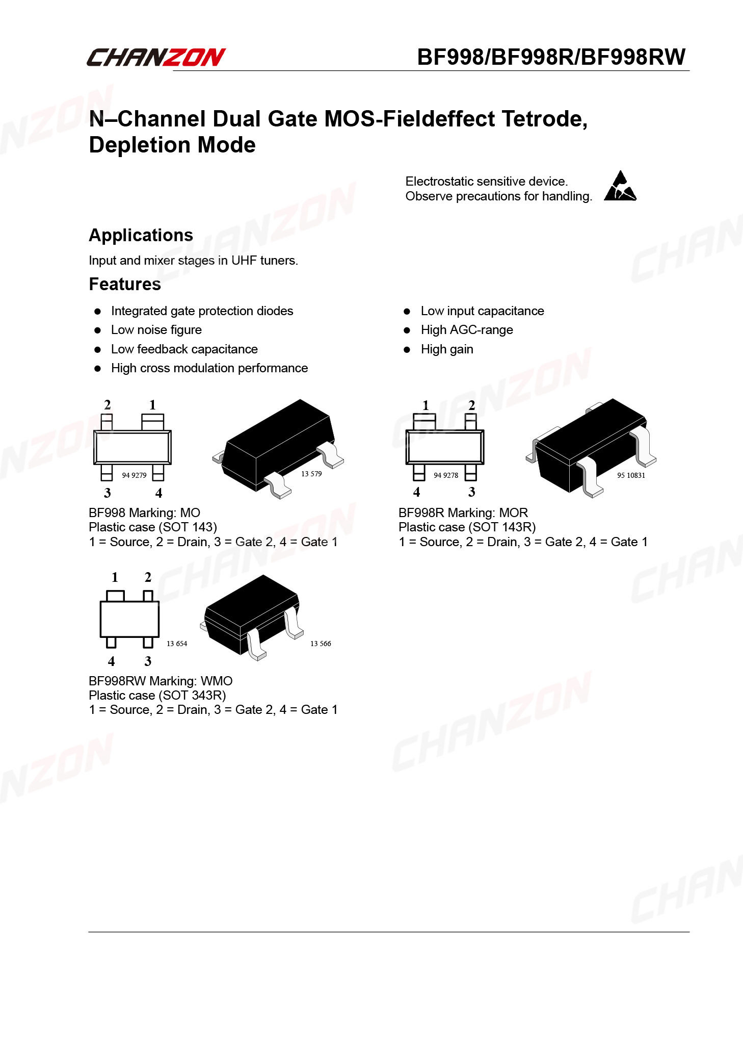 10Pcs BF998 SOT-143 N-Channel  - Diy Electronics Youtube Channel recension och pris