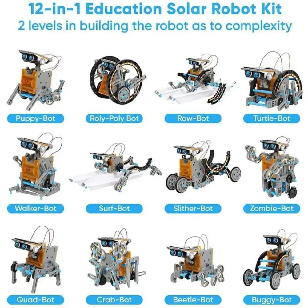 13 in 1 Solar Powered Robot Sc - Diy Electronics Components recension och pris