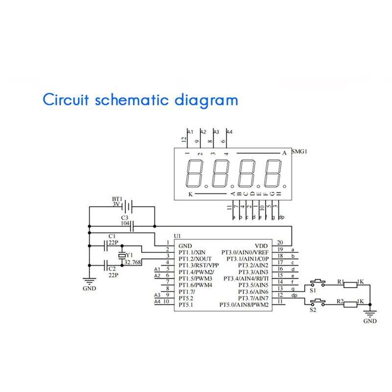 2X DIY Watch LED Watch Electro - Diy Electronics Youtube recension och pris