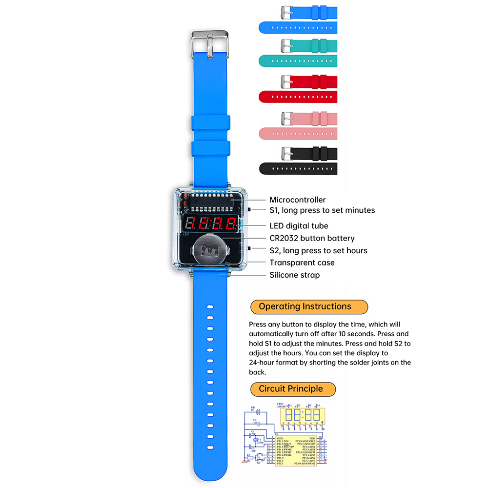 DIY Electronic Watch Kit 0.28' - Diy Electronics Youtube recension och pris